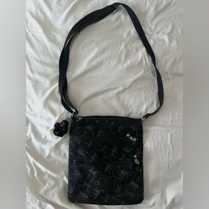 Kipling Black & White Patterned Crossbody Bag